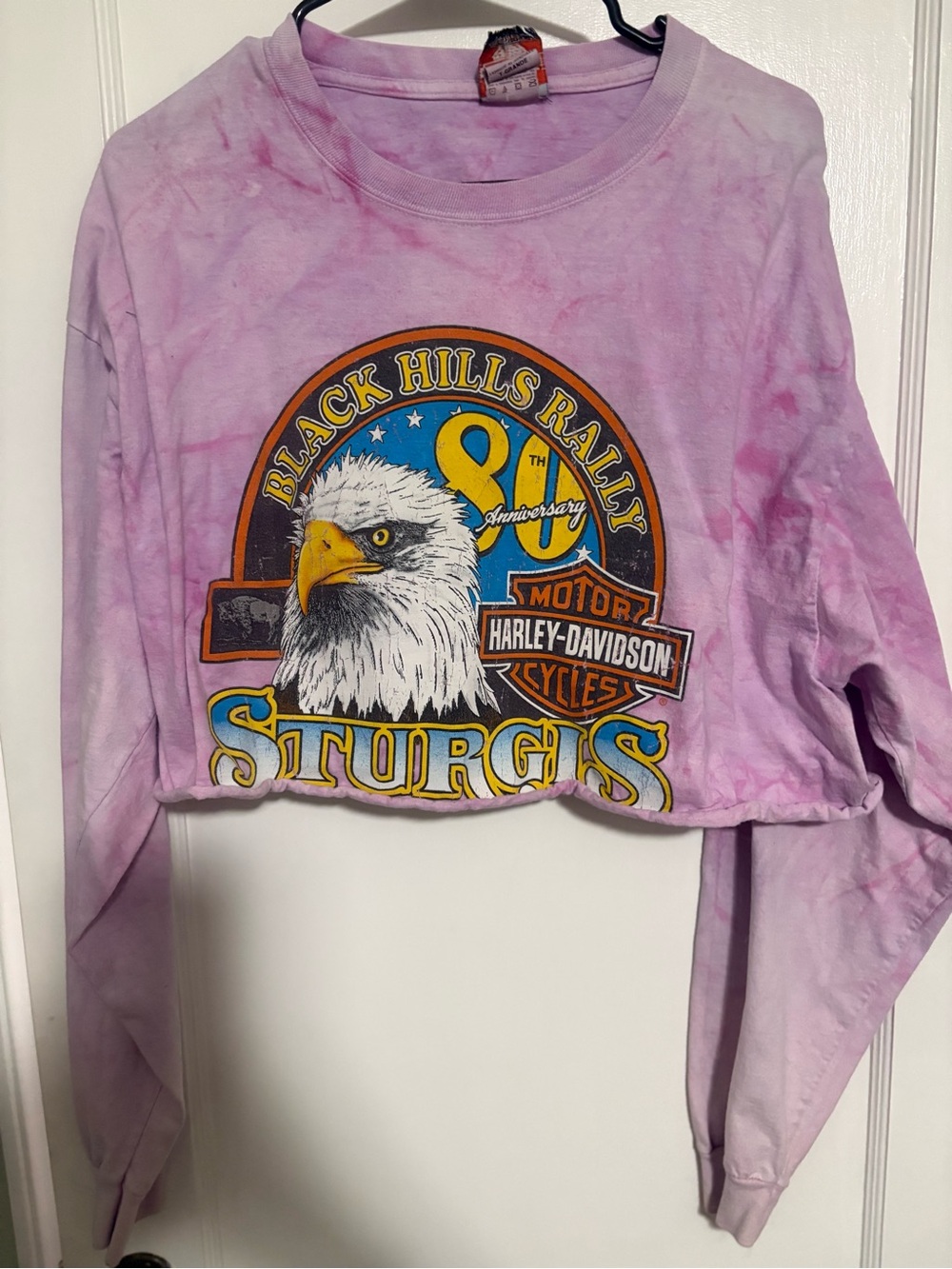 VINTAGE Harley Davidson long sleeve  Crop top